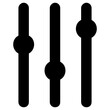 adjusters icon, simple vector design
