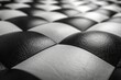 Checkerboard pattern, black and white, flat simple fabric, Generative AI