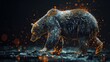 Bear Financial Investments, Strong and confident visuals featuring bears to represent financial stability, investment strategies, or wealth management services