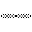 calligraphic border icon, simple vector design