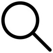 magnifier icon, simple vector design