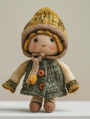 Wall Mural - Wool knit doll