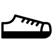 shoes icon, simple vector design