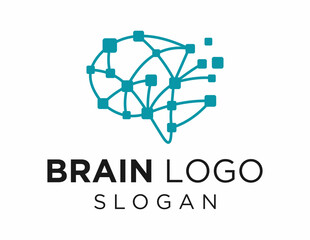 Poster - The logo design is about Brain and was created using the Corel Draw 2018 application with a white background.