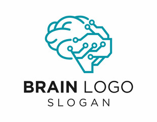 Poster - The logo design is about Brain and was created using the Corel Draw 2018 application with a white background.