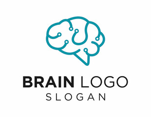 Poster - The logo design is about Brain and was created using the Corel Draw 2018 application with a white background.