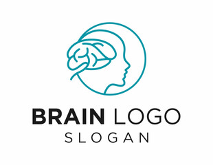 Poster - The logo design is about Brain and was created using the Corel Draw 2018 application with a white background.