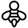 bumble bee icon, simple vector design