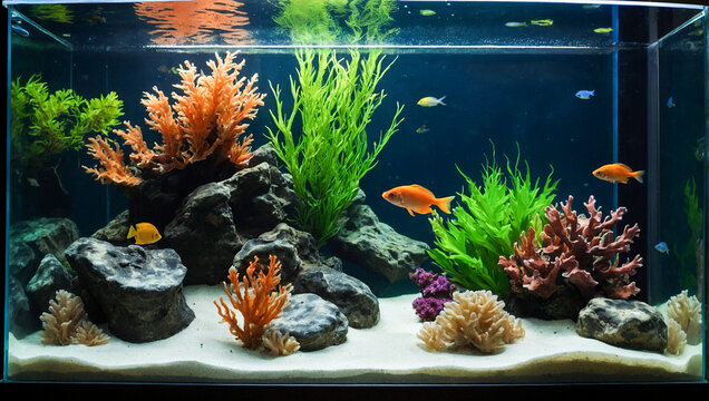 Modern Saltwater Aquarium Fish Tank
