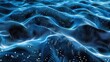 Abstract Fractal Energy: A mesmerizing blend of blue hues and dynamic patterns, resembling the energetic flow of water and electricity in a seamless, glowing design