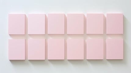 Wall Mural - design pink business cards