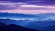 dramatic purple sky mountains