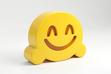 3d illustration of funny icon isolated