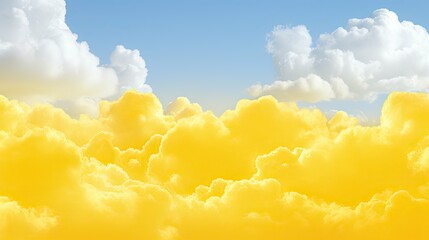 Sticker - vibrant cloud background yellow