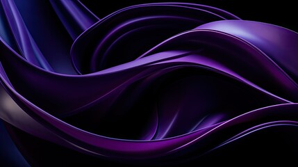 Wall Mural - sculpture dark purple abstract