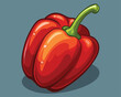 Fresh pepper vegetables vector illustrator