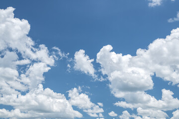 Wall Mural - beautiful blue sky with white clouds