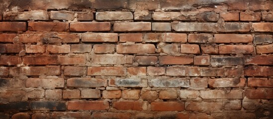 Poster - Close-up view showing a weathered brick wall with a tiny window, adding a touch of character and charm to the architecture