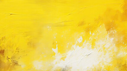 Canvas Print - painterly yellow abstract background