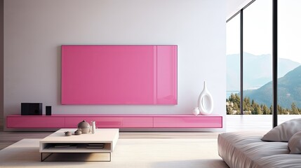 Sticker - sleek pink tv