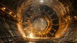 Powerful Precision: Tunnel Boring Machine Carving Underground Pathways
