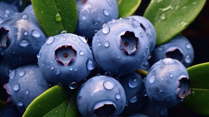 Poster - cluster wild blueberry blue