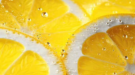 Poster - refreshing yellow drops