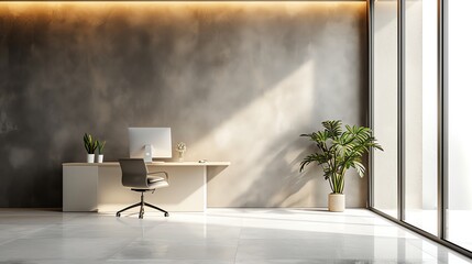 Aufkleber - Minimalistic Office Environment Background