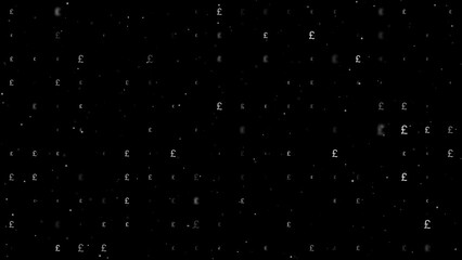 Poster - template animation of evenly spaced pound symbols of different sizes and opacity. animation of trans