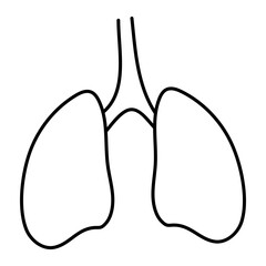  Premium download icon of lungs


