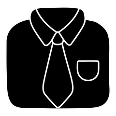 Sticker - An icon design of formal shirt

