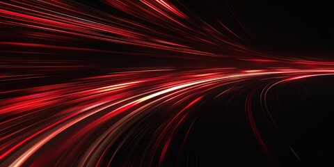 Wall Mural - Abstraction of futuristic technologies in red shades, background, template, wallpaper.