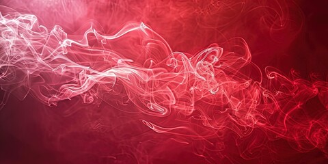 Wall Mural - abstraction of red smoke on a red background, background, wallpaper.