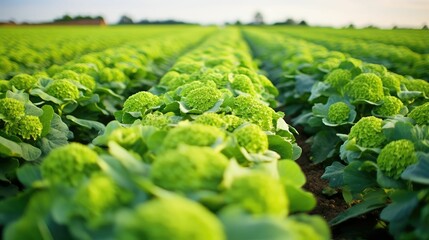 Canvas Print - organic agriculture broccoli fresh