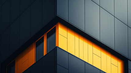 Wall Mural - Photorealistic minimalistic image of modern architecture symbolizing a winning award