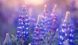 Vivid Vistas A Field of Purple Wildflowers Generative AI