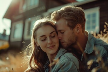 Young couple living near home.