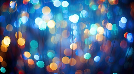 Canvas Print - visual blurred lights background