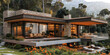 Modern minimalistic design style one-story house