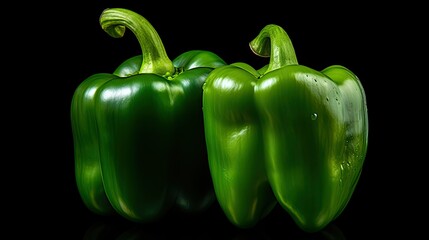 Poster - black half pepper isolated