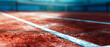 Close-up of tennis court, stadion, arena. Sport lifestyle background. Copy space. Mockup or banner for professional sports competitions.Generative ai 