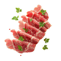 Poster - Raw meat bunch with parsley