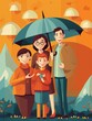 © Marcela Ruty Romero - Happy family, life insurance concept