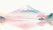 富士山を描いた水彩画, ドローイング, 風景画