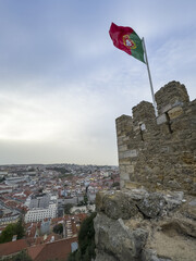 Poster - Streets of Lisbon in Portugal during springtime