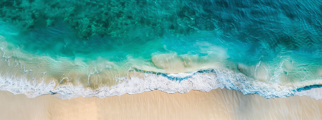 Wall Mural - beautiful beach with copy space