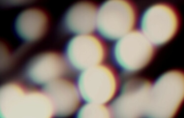 Wall Mural - abstract defocused image with chromatic aberration effect. speculars and light.