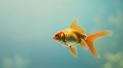 Goldfish jumping. Generative AI