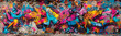 © Joynal - Urban graffiti art on textured wall, colorful street culture and creative expression