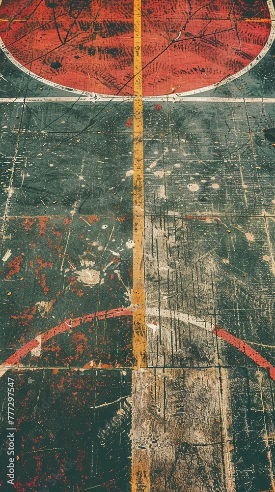 Ilustración de Stock Basketball court game field Explore the different ...